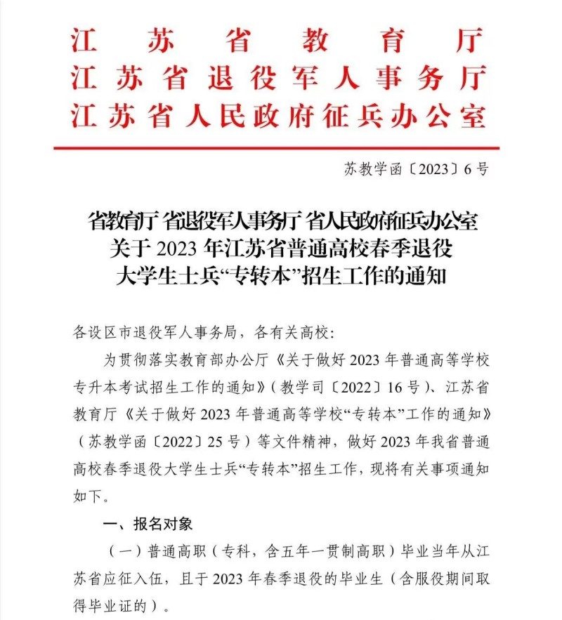 报名江苏专转本